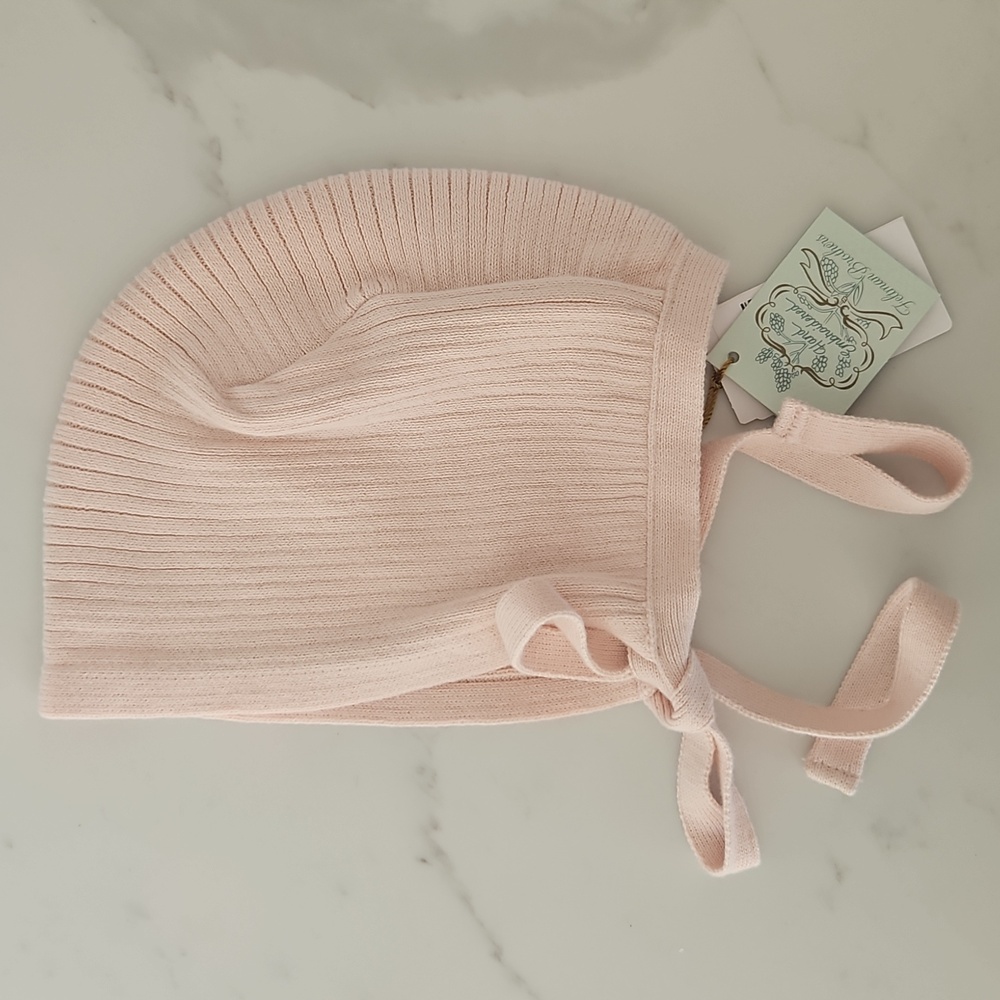 Feltman Brothers Pink Knit Baby Bonnet